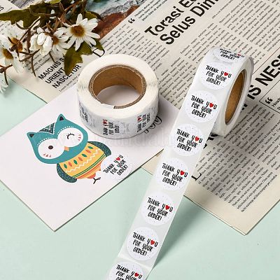 1 дюймовые наклейки с благодарностью DIY-G013-A24-1