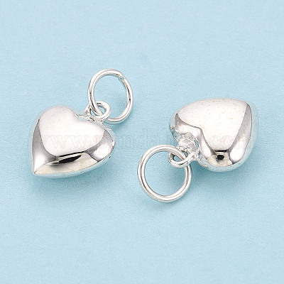 925 стерлингового серебра подвески сердца STER-T008-32S-02-1