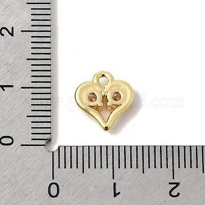 Латунные микро проложить кубического циркония подвески KK-L258-11G-06-1