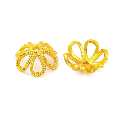 Шапочки и конусы для бусин KK-G502-04G-1