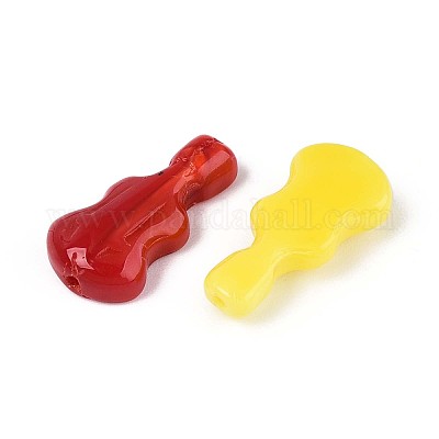 Непрозрачные стеклянные бусы LAMP-T021-81M-1