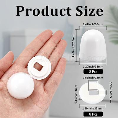 PP пластиковые крышки для туалетных болтов&nbsp;FIND-WH20024-15-1