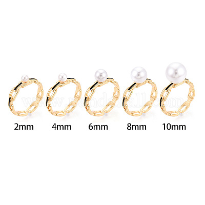 Закрепки колец для чашек из латуни и эмали KK-N274-16G-1