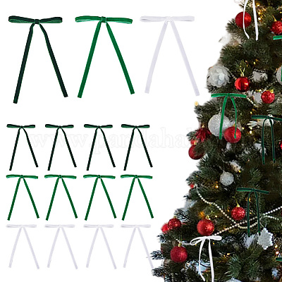 30шт. 3-х цветный бархатный бант AJEW-CN0003-72C-1