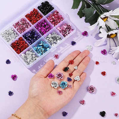 540шт алюминиевые бусины&nbsp;FALUM-YW0001-01-1