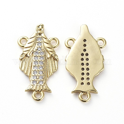 Латунь микро проложить соединения люстры компонентов кубического циркония ZIRC-G157-34G-1