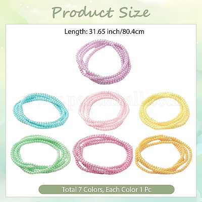 7шт 7 цвета бусины на талии&nbsp;NJEW-DJ0001-01-1