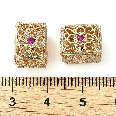 Покрытие стойки латунь с фианитами KK-M269-18G-1