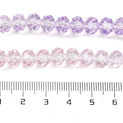 Прозрачные окрашенные стеклянные бусины X1-DGLA-A034-T8mm-A05-1