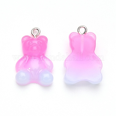 Подвески из непрозрачной смолы градиентного цвета RESI-R433-01-1