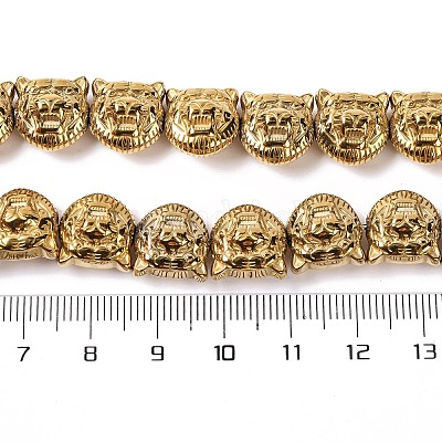 Гальванические нити из синтетических немагнитных гематитовых бусин G-Q174-04A-1