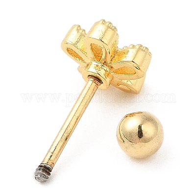 Серьги-гвоздики из циркония&nbsp;LS-EJEW-L265-02G-1