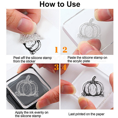 Изготовленные на заказ прозрачные штампы из ПВХ на летнюю тематику DIY-WH0631-0352-1