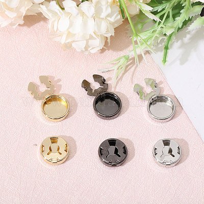 3 пара двухцветных латунных запонок BUTT-CA0001-22-1