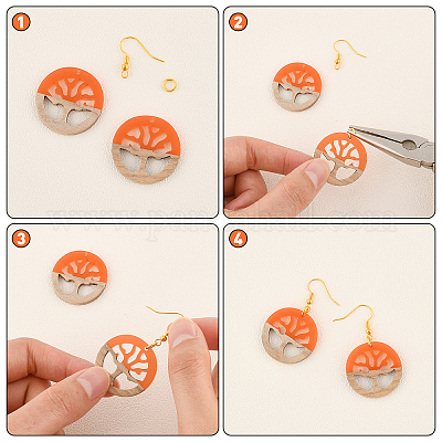 Наборы для изготовления сережек с подвесками своими руками DIY-OC0005-12-1