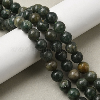 Естественный зеленый апатит бисер пряди G-K350-C04-10mm-1