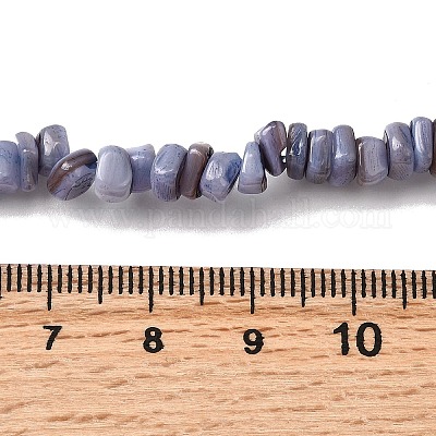 Бусины из натуральных пресноводных ракушек SHEL-B003-01G-1