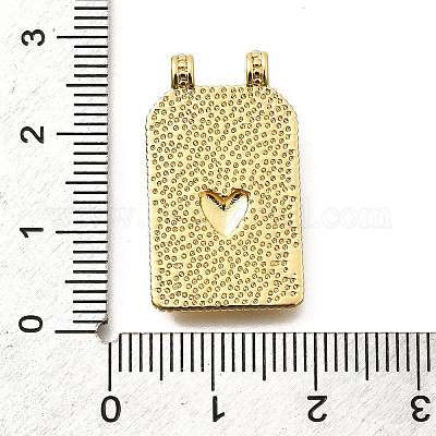 Подвески прямоугольника латуни KK-S508-03E-G-1