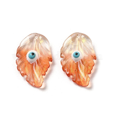 Прозрачное стекло с эмалевыми подвесками GLAA-G108-03-1