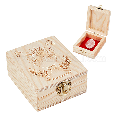 Деревянная шкатулка для драгоценностей AJEW-WH0541-33-1