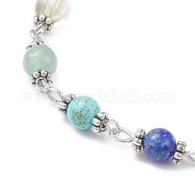 Природные и синтетические драгоценные камни маятники с заостренными чакрами PALLOY-JF02089-1