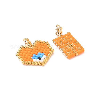 2 шт. стеклянный бисер ручной работы с узором для ткацкого станка Miyuki PALLOY-MZ00607-03-1