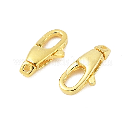 925 стерлингового серебра застежкой омар коготь STER-S012-10G-1