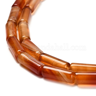 Окрашенные естественный агат бисер пряди G-G203-01I-1