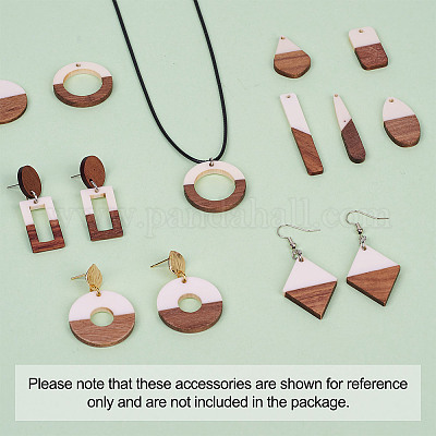 Подвески из смолы и дерева RESI-TA0001-11-1