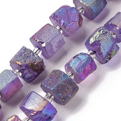 Гальванические природный кварц бисер пряди G-G767-02-22-1