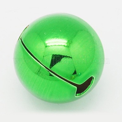 Смешанный цвет круглые латунь колокол подвески на Рождество X-IFIN-Q055-M-1