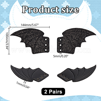 Блестящие аксессуары для обуви из искусственной кожи FIND-WH0110-871-1