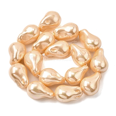 Нити бусин из гальванизированного непрозрачного стекла EGLA-K063-01B-1