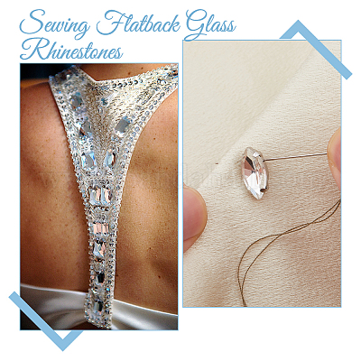 120 шт. пришивной стразы в виде конского глаза RGLA-DC0001-07B-1