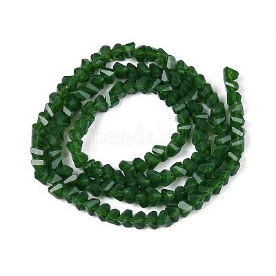 Непрозрачное стекло бисер нитей GLAA-N019-4mm-17-1