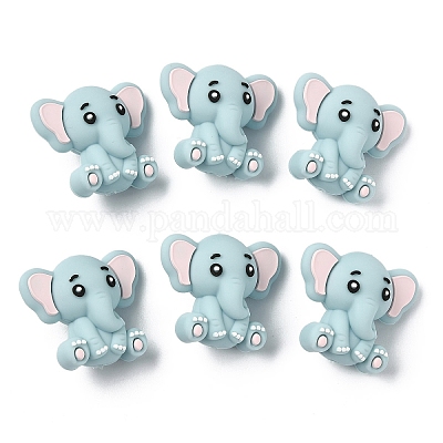 6 шт. Силиконовые бусины&nbsp;SIL-YW0002-10A-1