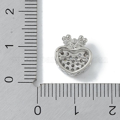 Покрытие стойки латунь микропаве прозрачные кубические циркониевые бусины KK-A220-09P-1