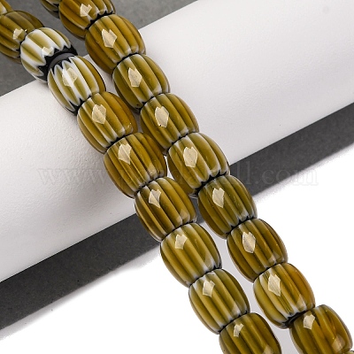 Бусы лэмпворк ручной работы LAMP-K041-01B-16-1