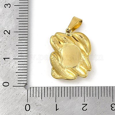 Абс пластмассовые жемчужные подвески STAS-H224-02G-1