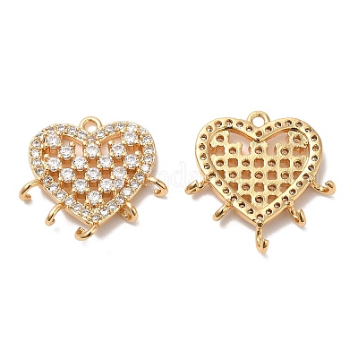 Латунь микро проложить соединения люстры компонентов кубического циркония KK-B074-13G-1