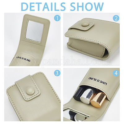 Сумки для хранения губной помады из искусственной кожи AJEW-WH0165-86A-1