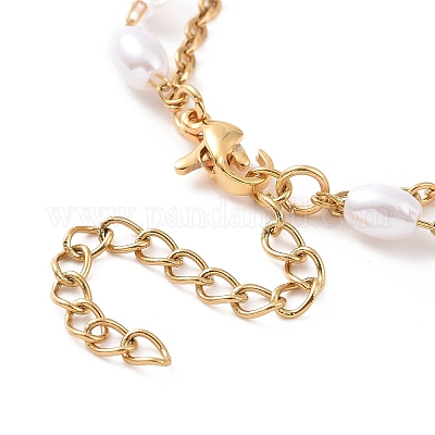 Многорядные браслеты из нержавеющей стали 304 с вакуумным покрытием PVD BJEW-E054-01G-E-1