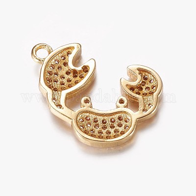 Долговечные латунные микропроволочные кубические циркониевые подвески ZIRC-L072-65G-1