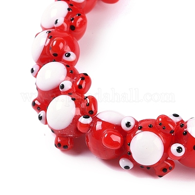 Бусы лэмпворк ручной работы LAMP-P066-07A-1