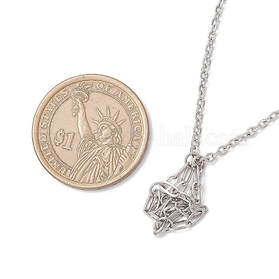 3 шт. ожерелье-мешок из нержавеющей стали 304 для изготовления самородков драгоценных камней NJEW-JN05528-1