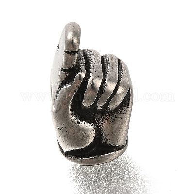 Европейские бусины из нержавеющей стали 304 STAS-M100-07AS-1