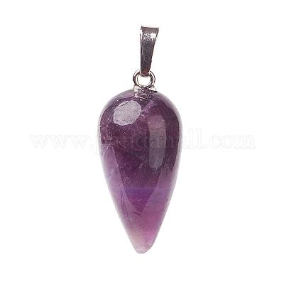 Подвески из натурального аметиста  G-A167-18C-1