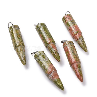 Подвески из натурального унакита G-D850-16-1