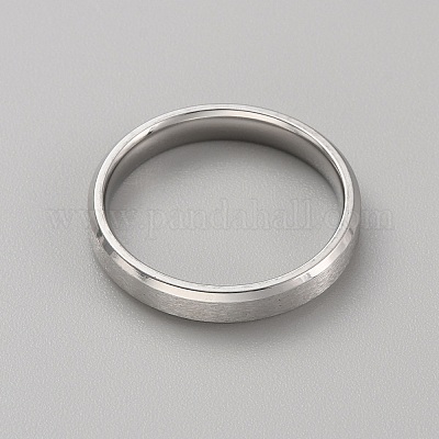 Простое кольцо из нержавеющей стали для мужчин и женщин RJEW-WH0015-06E-1