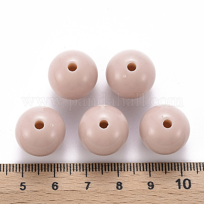 Непрозрачные акриловые бусины&nbsp;X-MACR-S370-C16mm-34-1